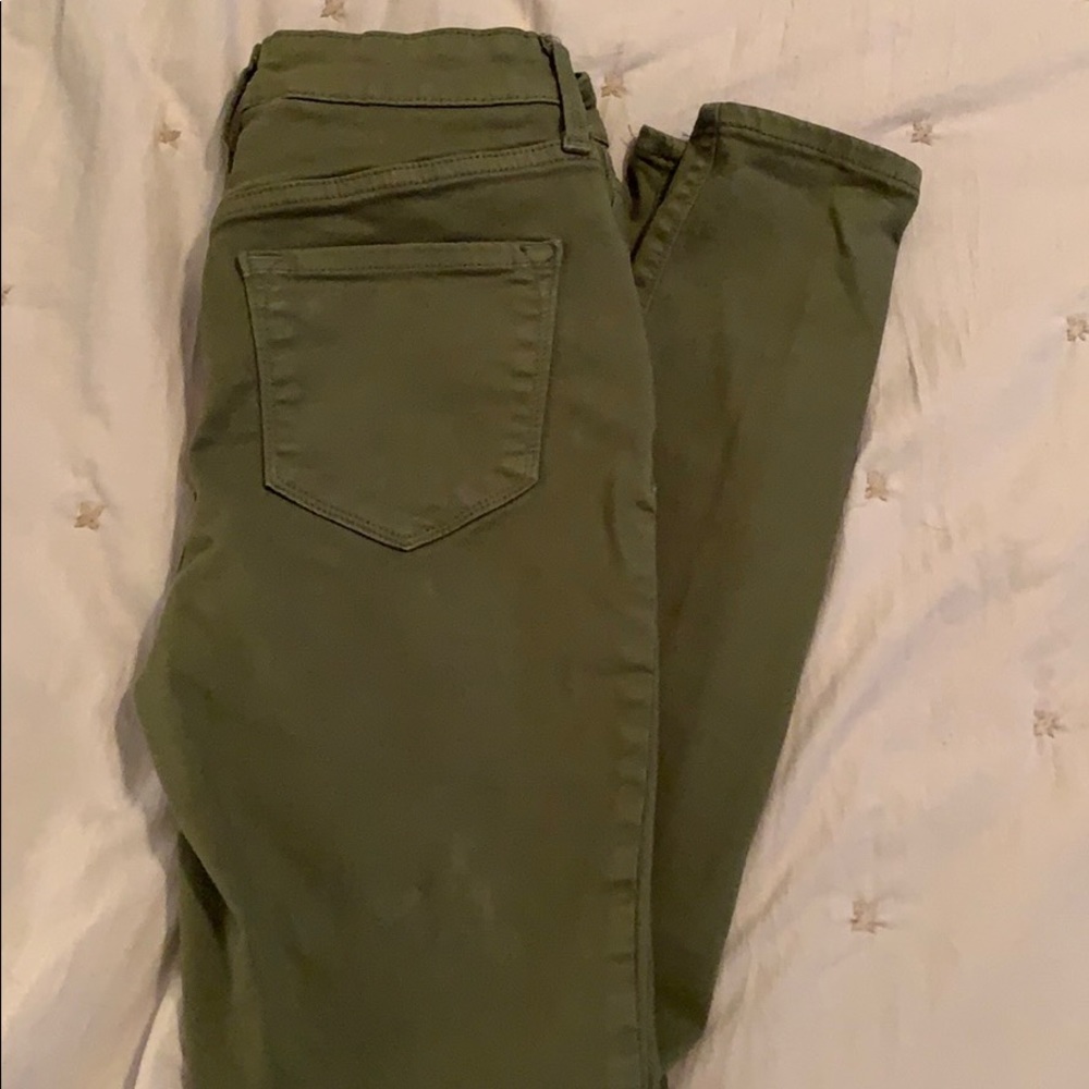 Olive Green Old Navy Rock Star Skinny Pants